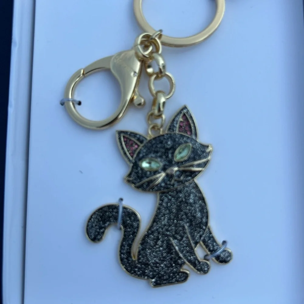 Baublebar HALLOWEEN Bling CAT FELINE PRETTY Bag Charm Key Chain NEW!